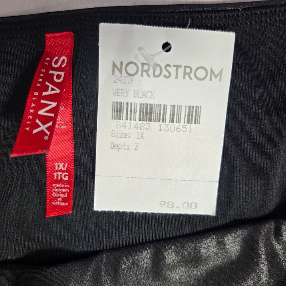NWOT Spanx Women's Faux Leather Leggings - Very Black - Picture 3 of 5